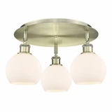 Athens 3 Light 17.75 Inch Wide Flush Mount by Innovations - 516-3C-G12-6