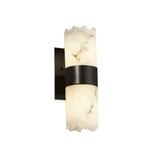 Lumenaria Dakota 2 Light Cylinder Broken Rim Wall Sconce by Justice Design - FAL-8762-12