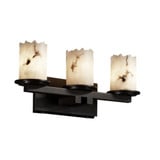 Lumenaria Dakota 3 Light Cylinder Broken Rim Vanity Light by Justice Design - FAL-8773-12