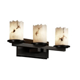 Lumenaria Dakota 3 Light Cylinder Broken Rim Vanity Light by Justice Design - FAL-8773-12