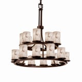 Lumenaria Dakota 21 Light 2 Tier Chandelier by Justice Design FAL-8767-10 - FAL-8767-10
