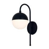 Fusion Ion 1 Light Opal Glass Wall Sconce by Justice Design - FSN-4157-OPAL