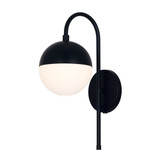 Fusion Ion 1 Light Opal Glass Wall Sconce by Justice Design - FSN-4157-OPAL