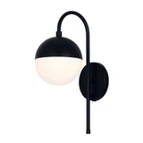 Fusion Ion 1 Light Opal Glass Wall Sconce by Justice Design - FSN-4157-OPAL