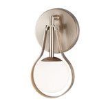Fusion Pearl 1 Light Opal Glass Wall Sconce by Justice Design - FSN-4231-OPAL