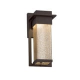 Fusion Pacific 14WLED Mror Glass Small Outdoor Wall Mount by Justice Design - FSN-7541W-MROR