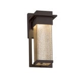 Fusion Pacific 14WLED Mror Glass Small Outdoor Wall Mount by Justice Design - FSN-7541W-MROR