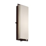 Fusion Avalon 18W 1 LED Light Outdoor Wall Mount by Justice Design - FSN-7564W-OPAL