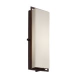 Fusion Avalon 18W 1 LED Light Outdoor Wall Mount by Justice Design - FSN-7564W-OPAL