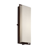 Fusion Avalon 18W 1 LED Light Outdoor Wall Mount by Justice Design - FSN-7564W-OPAL