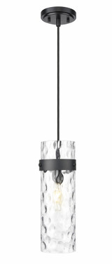 Fontaine 1 Light Pendant 15 Inch Tall and 5.75 Inch Wide By Z-Lite - 7002P5