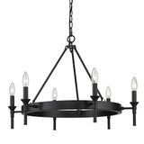 Edinburgh 6 Light Large Chandelier by Golden - 1020-6
