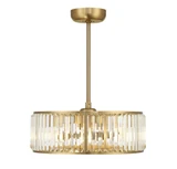 Janus 48W 6 LED Fan D'Lier 10 Inches Tall and 23 Inches Wide by Savoy House - 23-FD-245