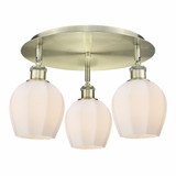 Norfolk 3 Light 17.5 Inch Wide Flush Mount by Innovations - 516-3C-G46-6