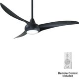 Light Wave 52 Inch 3 Blade Ceiling Fan with Light Kit by Minka Aire - F844