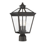Ellijay 3 Light Outdoor Post Lantern 17.5 inches tall by 9 by Savoy House - 5-147