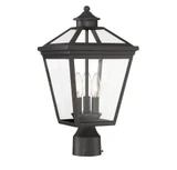 Ellijay 3 Light Outdoor Post Lantern 17.5 inches tall by 9 by Savoy House - 5-147