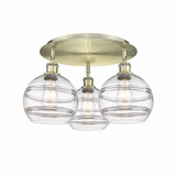 Rochester 3 Light 19.75 Inch Wide Flush Mount by Innovations - 516-3C-G556-8