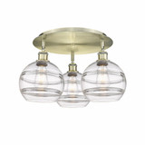 Rochester 3 Light 19.75 Inch Wide Flush Mount by Innovations - 516-3C-G556-8