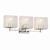 Fusion Tetra 3 Light Seed Glass Vanity Light by Justice Design - FSN-8423-55-SEED