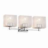 Fusion Tetra 3 Light Seed Glass Vanity Light by Justice Design - FSN-8423-55-SEED