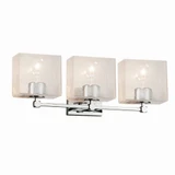 Fusion Tetra 3 Light Seed Glass Vanity Light by Justice Design - FSN-8423-55-SEED