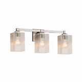 Fusion Regency 3 Light Seed Glass Vanity Light by Justice Design - FSN-8433-15-SEED