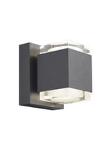 Voto 6 11.5W 1 LED Outdoor Wall Lantern by Visual Comfort Modern - 700OWVOT8276DOUNVSLF