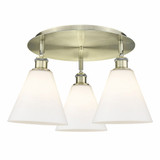 Berkshire 3 Light 19.75 Inch Wide Flush Mount by Innovations - 516-3C-GBC-8