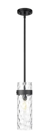 Fontaine 1 Light Rod Pendant 15 Inch Tall and 5.75 Inch Wide By Z-Lite - 7002P5-ROD