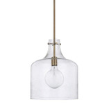 1 Light Seeded Glass Medium Pendant by Homeplace - 325712