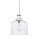 1 Light Seeded Glass Medium Pendant by Homeplace - 325712
