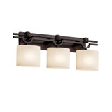Fusion Argyle 3 Light Opal Glass Vanity Light by Justice Design - FSN-8503-30-OPAL