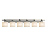 Fusion Argyle 6 Light Opal Glass Vanity Light by Justice Design - FSN-8506-30-OPAL