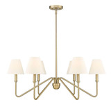 Kennedy 6 Light Oversized Chandelier by Golden - 3690-6-IL