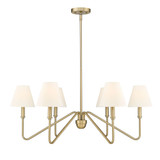 Kennedy 6 Light Oversized Chandelier by Golden - 3690-6-IL
