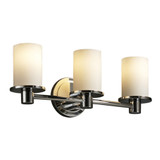 Fusion Rondo 3 Light Opal Glass Vanity Light by Justice Design - FSN-8513-10-OPAL