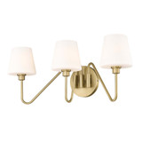 Kennedy 3 Light Vanity Light by Golden - 3690-BA3