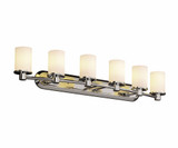 Fusion Rondo 6 Light Opal Glass Vanity Light by Justice Design - FSN-8516-10-OPAL