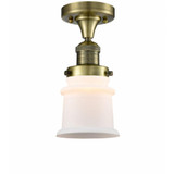 Canton 1 Light 6 Inch Wide Industrial Semi Flush Mount by Innovations - 517-1CH-G18S