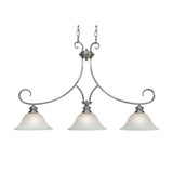 Lancaster 3 Light Oversized Linear Island Chandelier by Golden - 6005-10