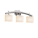 Fusion Archway 3 Light Opal Glass Vanity Light by Justice Design - FSN-8593-55-OPAL