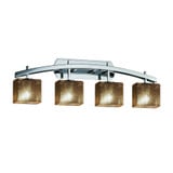 Fusion Archway 4 Light Mror Glass Vanity Light by Justice Design - FSN-8594-55-MROR