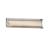Fusion Lineate 19W LED Opal Glass Linear Vanity Light by Justice Design - FSN-8631-OPAL