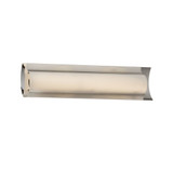 Fusion Lineate 19W LED Opal Glass Linear Vanity Light by Justice Design - FSN-8631-OPAL