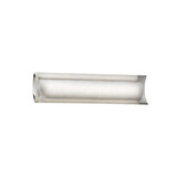 Fusion Lineate 19W LED Weve Glass Linear Vanity Light by Justice Design - FSN-8631-WEVE