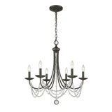 Mirabella 6 Light Medium Chandelier by Golden - 7644-6