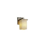 Fusion Montana 1 Light Square Weve Glass Wall Sconce by Justice Design - FSN-8671-15-WEVE