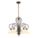 Homestead 5 Light Medium Chandelier by Golden - 8606-D5