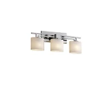 Fusion Aero 3 Light Oval Opal Glass Vanity Light by Justice Design - FSN-8703-30-OPAL